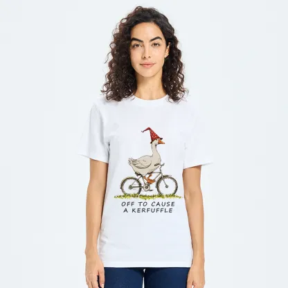 Tokyo-Tiger Stupid Goose Riding A Bicycle Classic T-Shirt