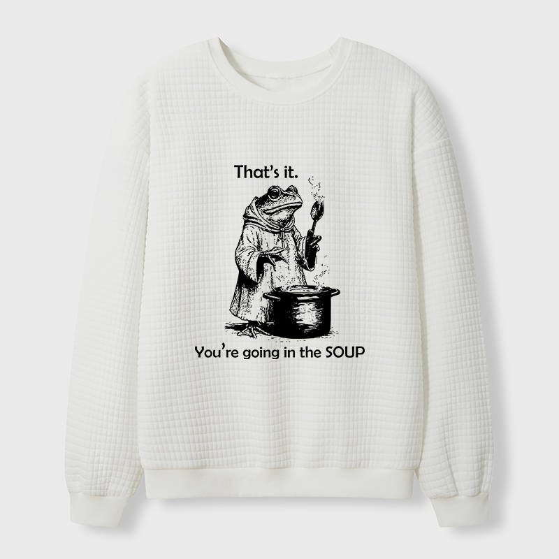 Tokyo-Tiger Frog Is Making Soup Waffle Sweatshirt