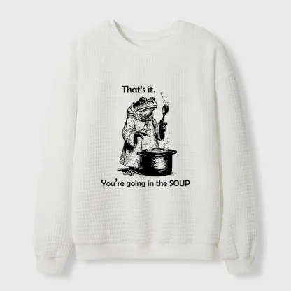 Tokyo-Tiger Frog Is Making Soup Waffle Sweatshirt