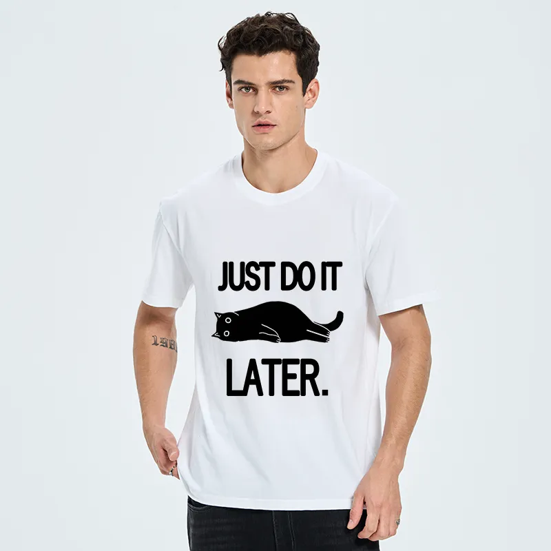 Tokyo-Tiger Just Do It Later Cat Classic T-Shirt