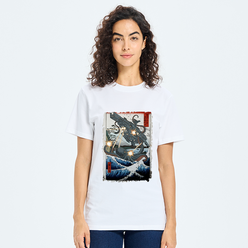 Tokyo-Tiger Octopus VS Spaceship Classic T-Shirt