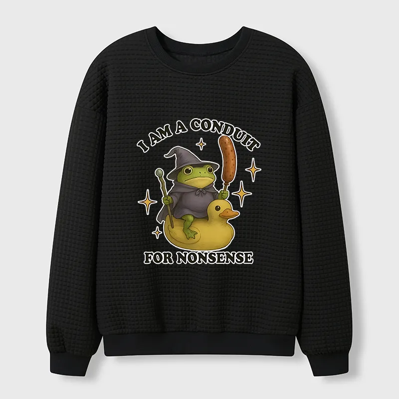 Tokyo-Tiger Nonsense Frog Waffle Sweatshirt