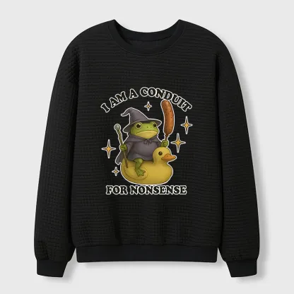 Tokyo-Tiger Nonsense Frog Waffle Sweatshirt
