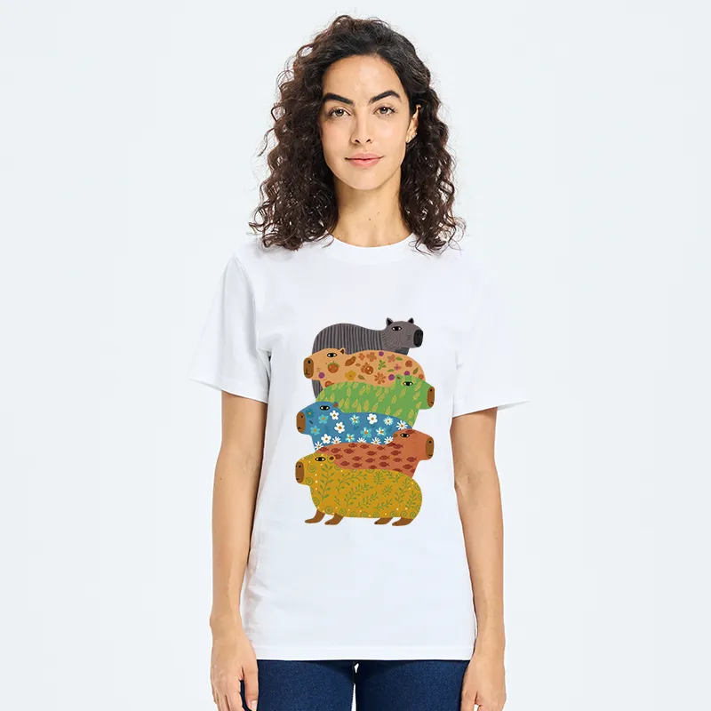 Tokyo-Tiger Colorful Capybaras Classic T-Shirt