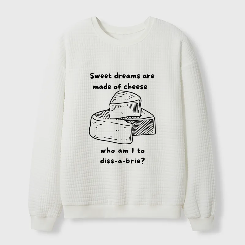 Tokyo-Tiger Cheese Music Funny Waffle Sweatshirt