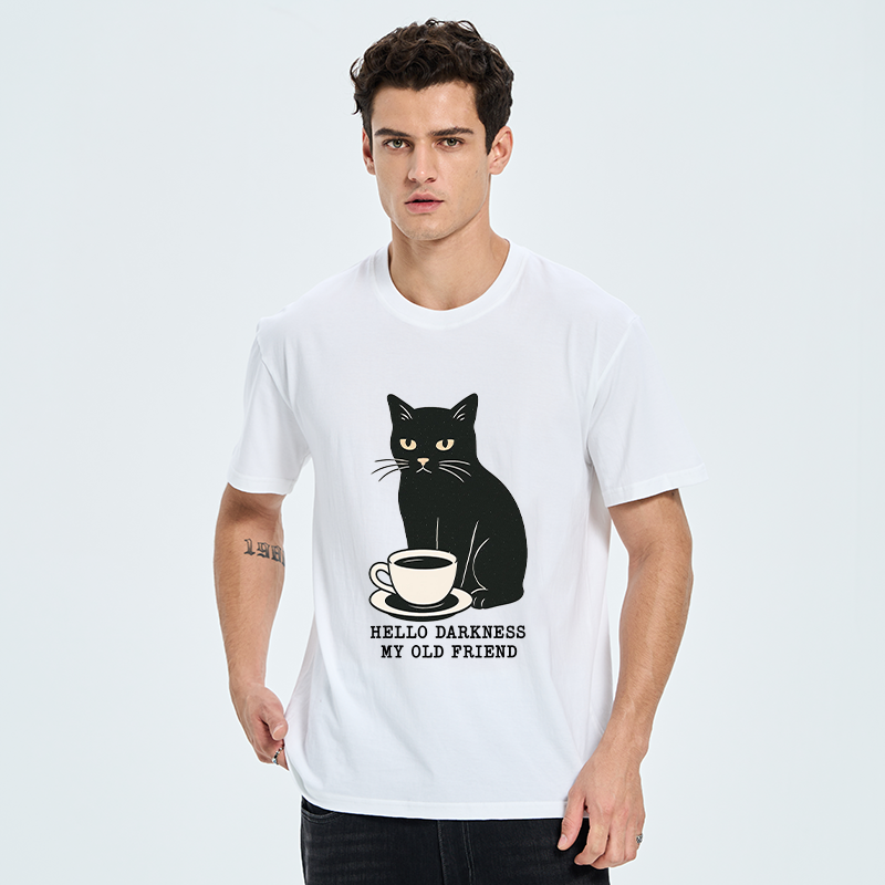 Tokyo-Tiger Black Cat Drinking Coffee Classic T-Shirt
