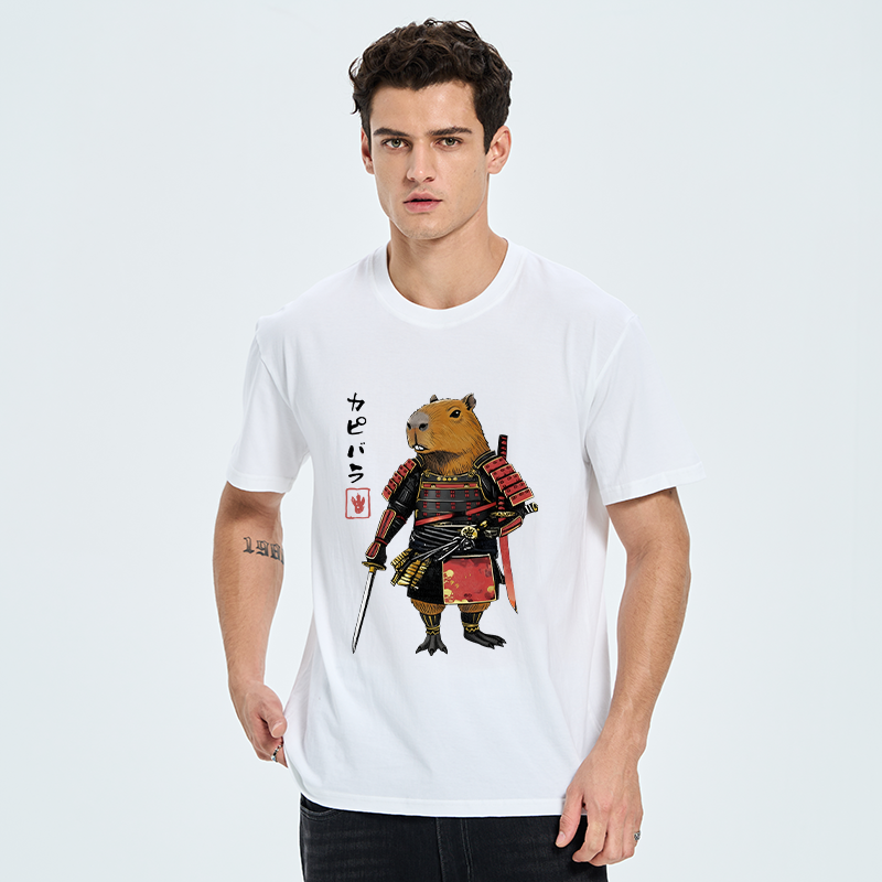 Tokyo-Tiger Capybara Samurai Wearing Armor Classic T-Shirt