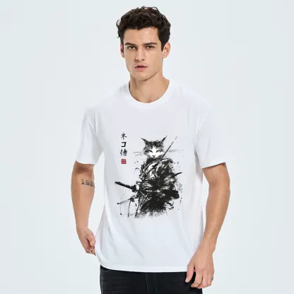Tokyo-Tiger Inkblade Samurai Cat Classic T-Shirt