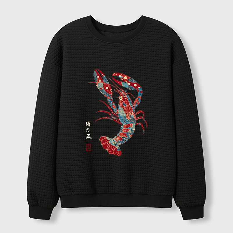 Tokyo-Tiger King Of The Sea Waffle Sweatshirt