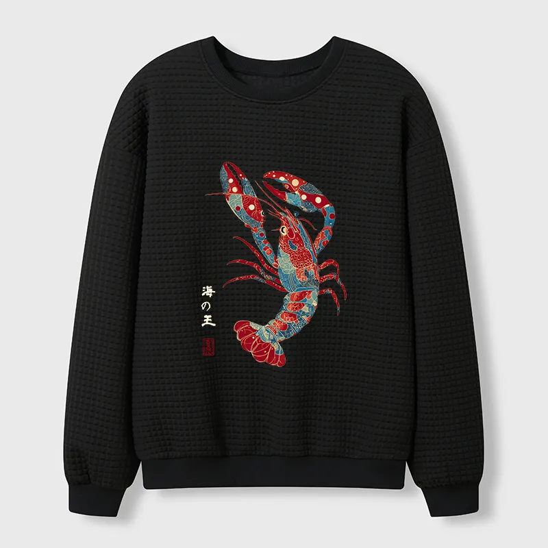 Tokyo-Tiger King Of The Sea Waffle Sweatshirt