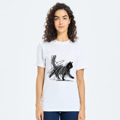 Tokyo-Tiger Minimalist Cat Art Classic T-Shirt