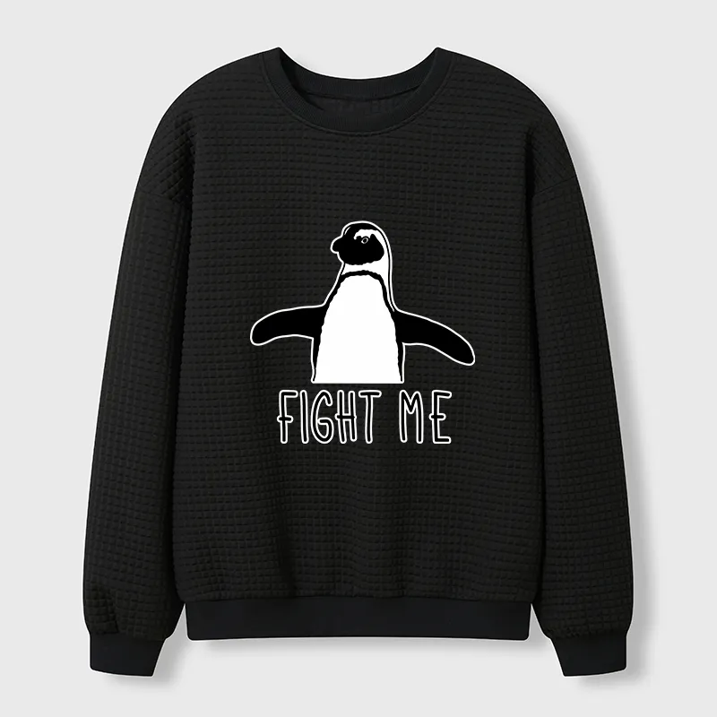 Tokyo-Tiger Fighting Penguins Waffle Sweatshirt