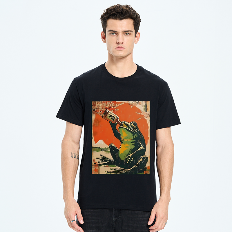 Tokyo-Tiger Frog Drinking Beer Classic T-Shirt