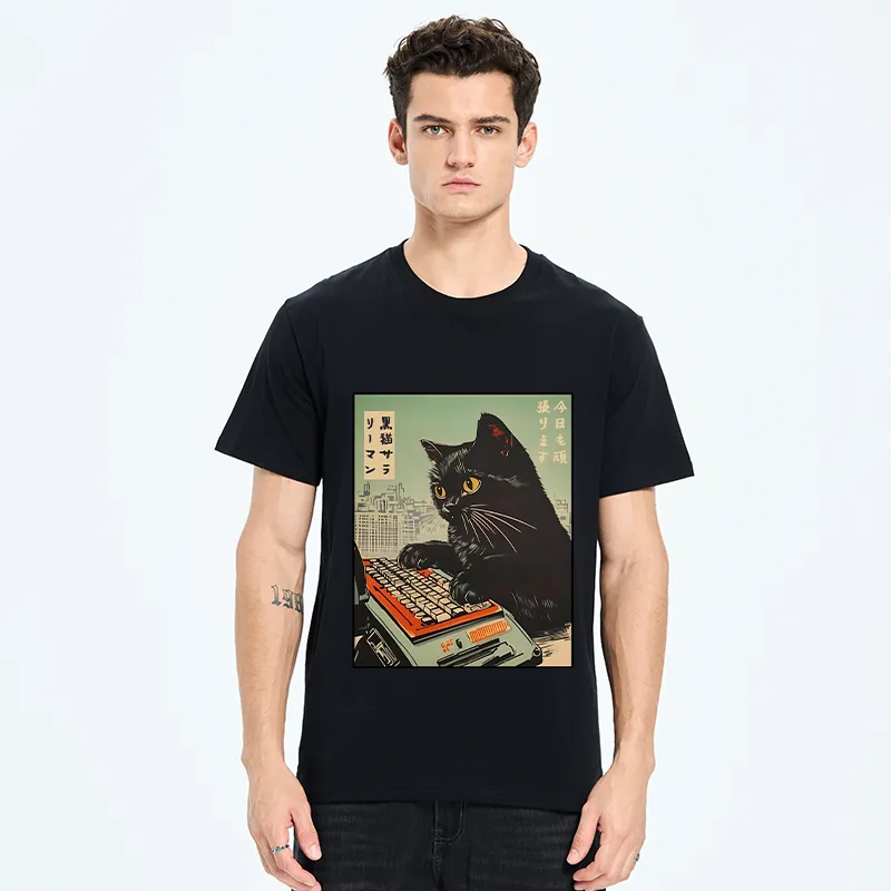 Tokyo-Tiger Cat Typing Classic T-Shirt