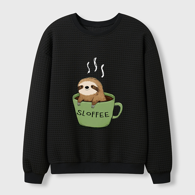 Tokyo-Tiger Sloffee Time Waffle Sweatshirt