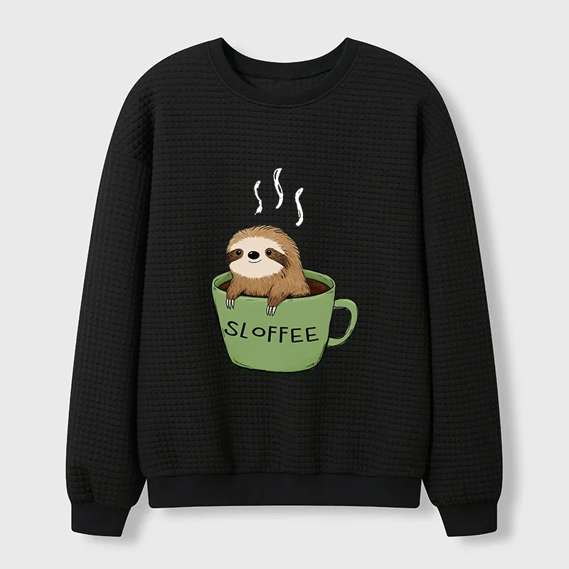 Tokyo-Tiger Sloffee Time Waffle Sweatshirt