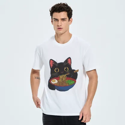 Tokyo-Tiger Black Cat Ate Japan Ramen Classic T-Shirt