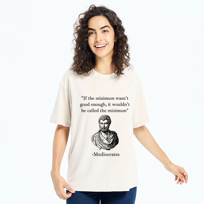 Tokyo-Tiger Humorous Philosopher Funny Washed T-Shirt