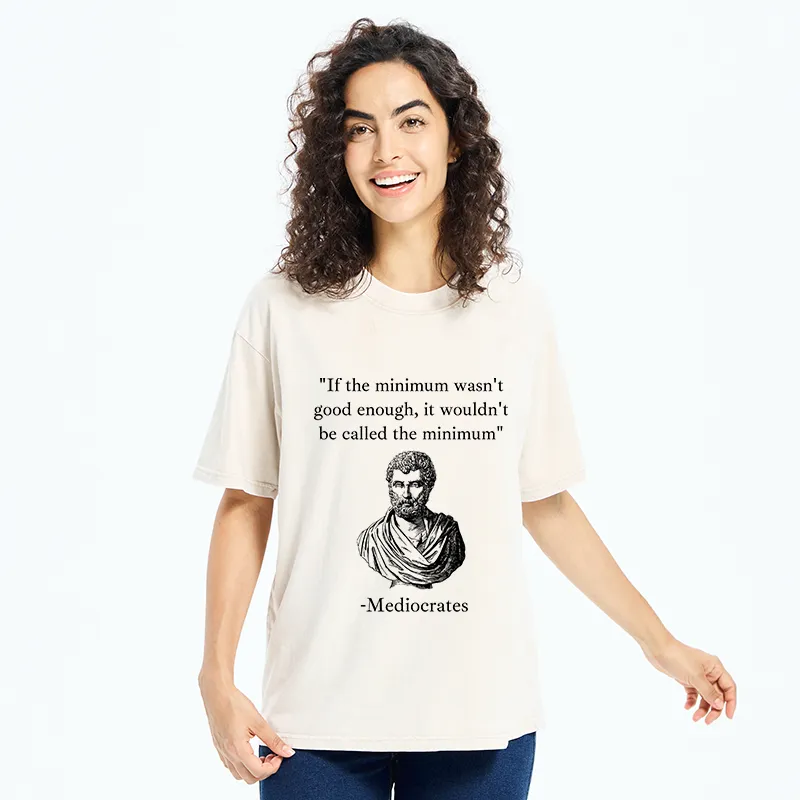 Tokyo-Tiger Humorous Philosopher Funny Washed T-Shirt