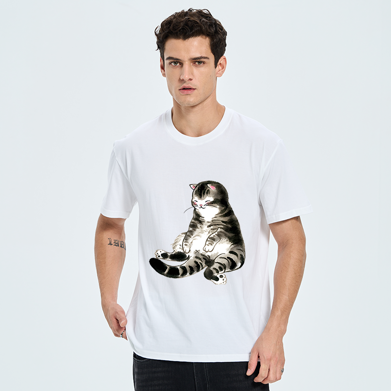 Tokyo-Tiger Ink Painting Cute Cat Classic T-Shirt