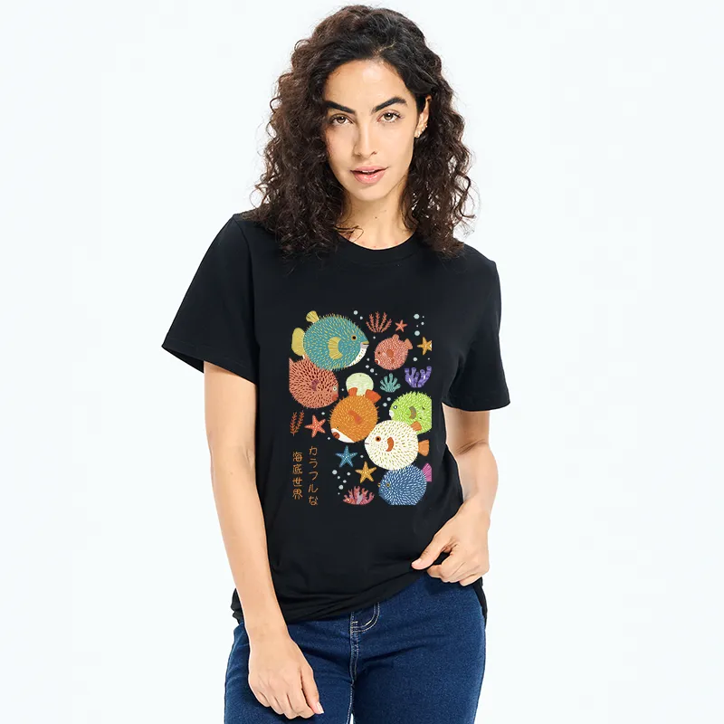 Tokyo-Tiger Japanese Fish Kanji Classic T-Shirt