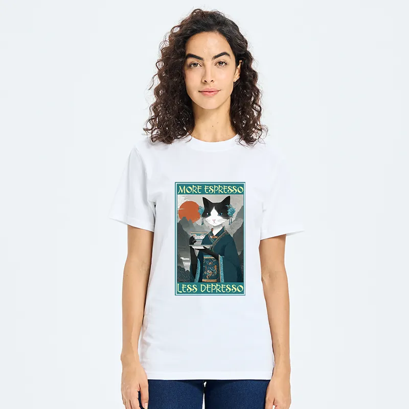 Tokyo-Tiger The Zen Barista Cat Classic T-Shirt