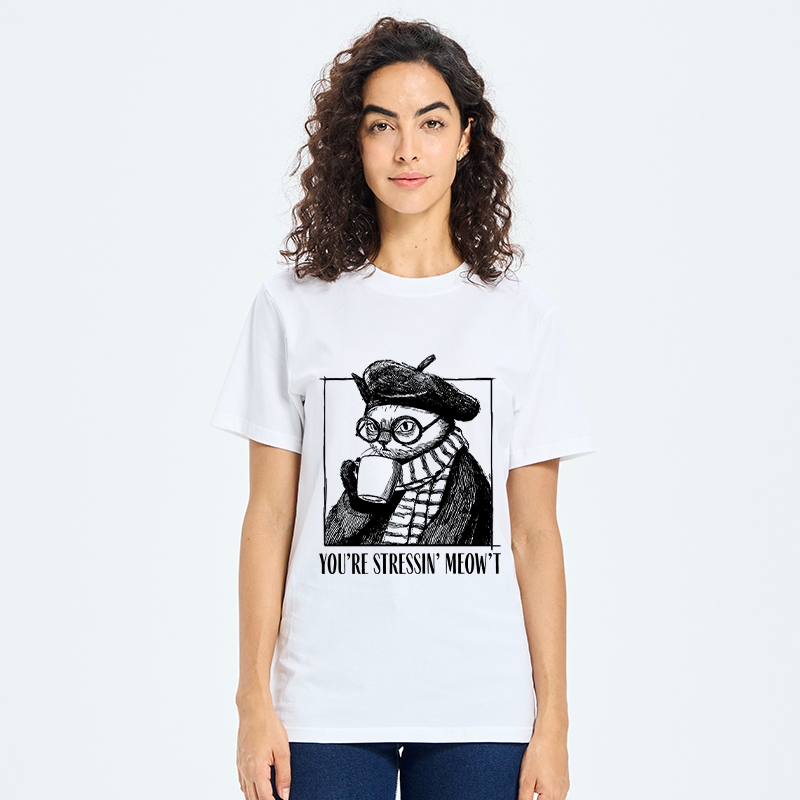 Tokyo-Tiger Cat Café：Sip, Don’t Stress Classic T-Shirt