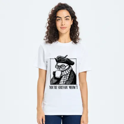 Tokyo-Tiger Cat Café：Sip, Don’t Stress Classic T-Shirt