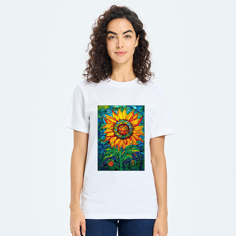 Tokyo-Tiger Colorful Art Sunflower Classic T-Shirt
