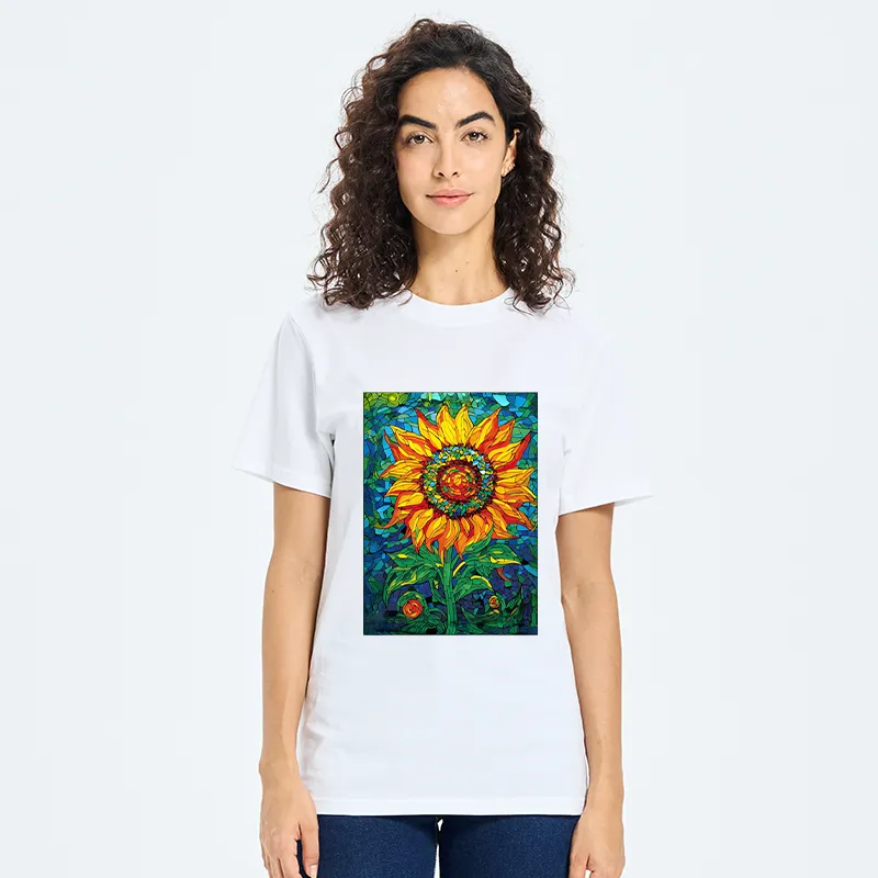 Tokyo-Tiger Colorful Art Sunflower Classic T-Shirt