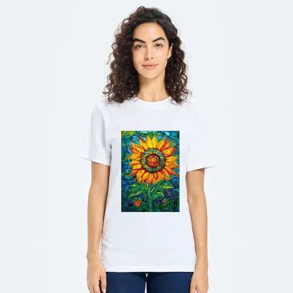 Tokyo-Tiger Colorful Art Sunflower Classic T-Shirt