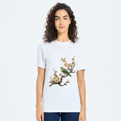 Tokyo-Tiger Perched In Bloom Classic T-Shirt