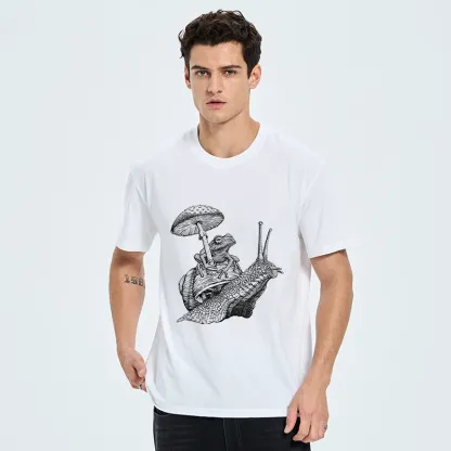 Tokyo-Tiger Snail Is Carrying A Frog On Its Back Classic T-Shirt