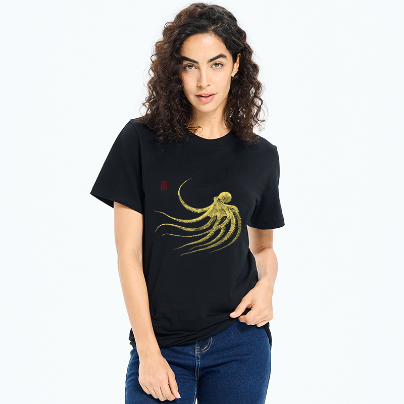 Tokyo-Tiger Retro Octopus Japanese Classic T-Shirt