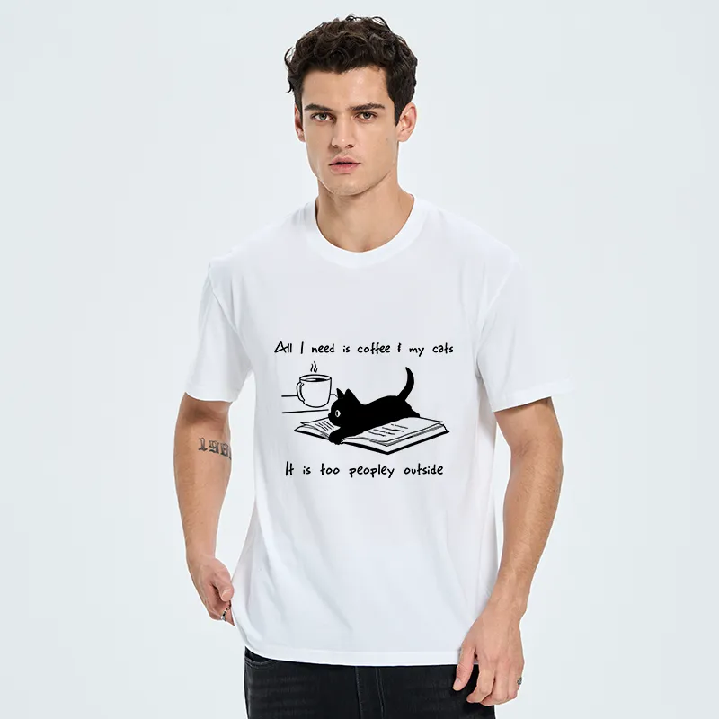 Tokyo-Tiger I Need Is Coffee And My Cat Classic T-Shirt