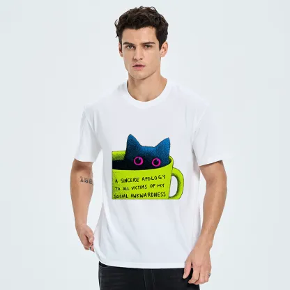 Tokyo-Tiger Social Awkward Cat Classic T-Shirt