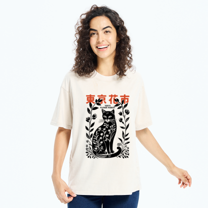 Tokyo-Tiger Tokyo Flower Market Washed T-Shirt