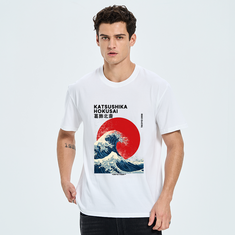 Tokyo-Tiger The Great Wave And Sun Classic T-Shirt