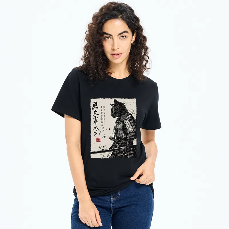 Tokyo-Tiger Japanese Samurai Cat Funny Classic T-Shirt