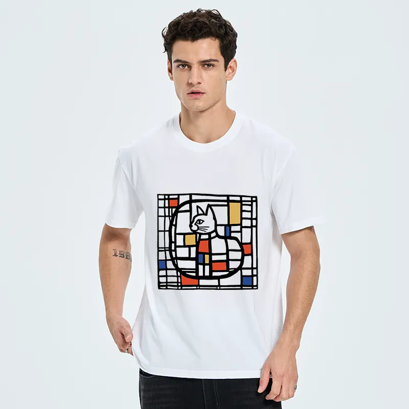 Tokyo-Tiger Mondrian's Cat Classic T-Shirt