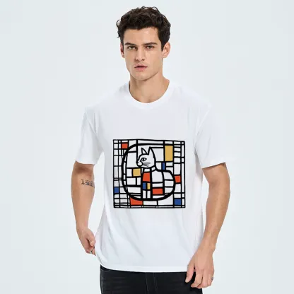 Tokyo-Tiger Mondrian's Cat Classic T-Shirt