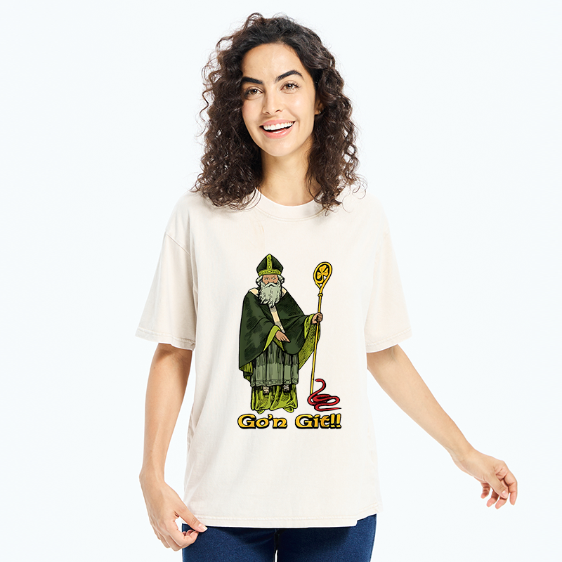 Tokyo-Tiger St Patrick's Day Funny Washed T-Shirt