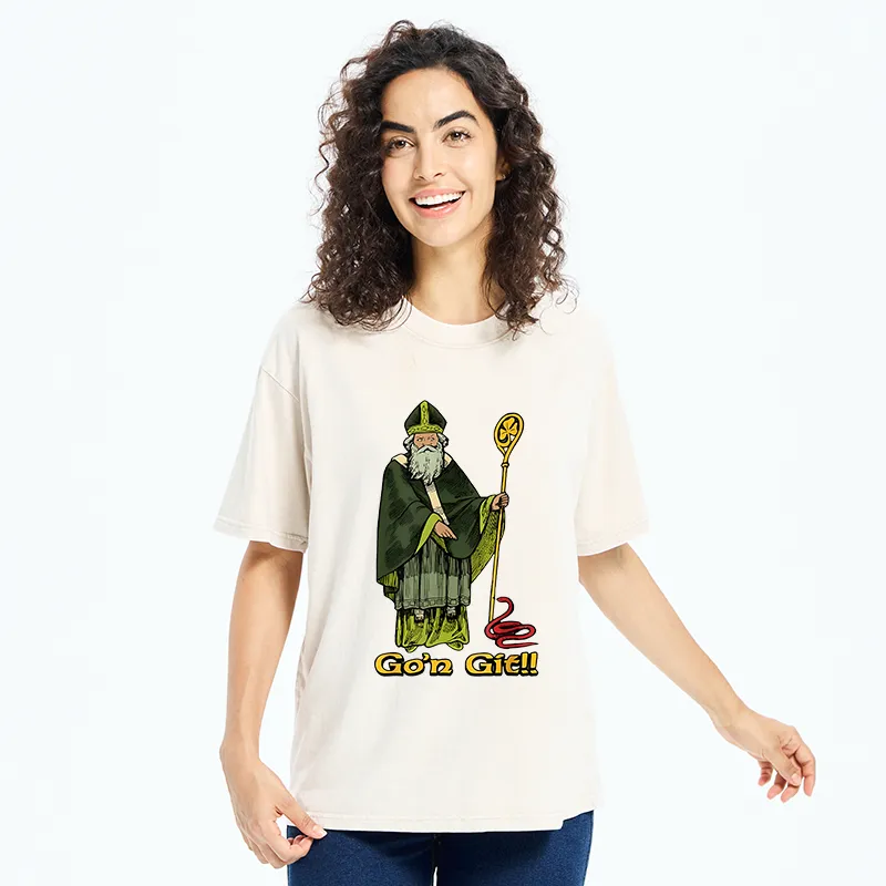 Tokyo-Tiger St Patrick's Day Funny Washed T-Shirt