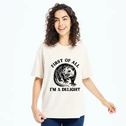 Tokyo-Tiger Delight Possum Meme Washed T-Shirt