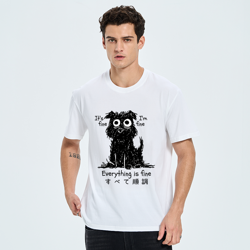 Tokyo-Tiger Everything Is Fine Dog Classic T-Shirt