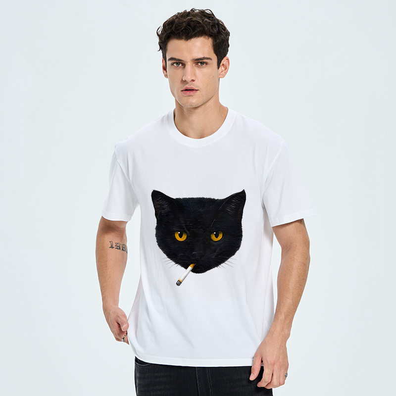 Tokyo-Tiger Smoking Cat Classic T-Shirt