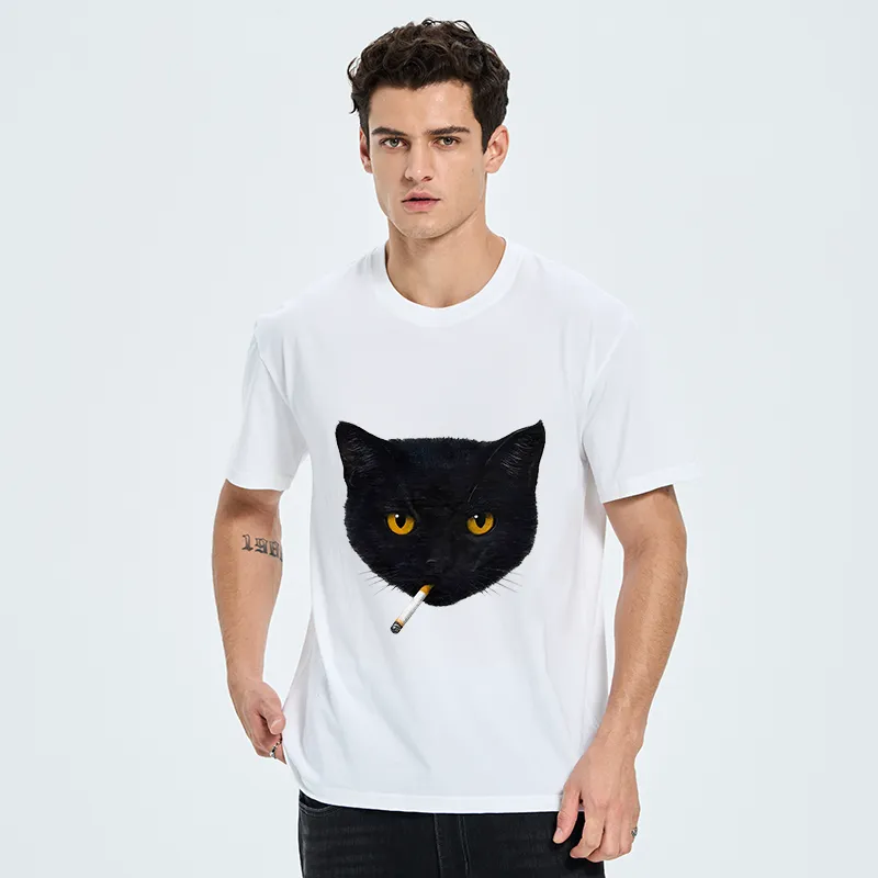 Tokyo-Tiger Smoking Cat Classic T-Shirt