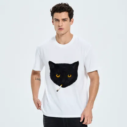 Tokyo-Tiger Smoking Cat Classic T-Shirt