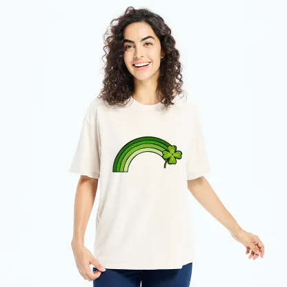 Tokyo-Tiger Green Lucky Rainbow Washed T-Shirt