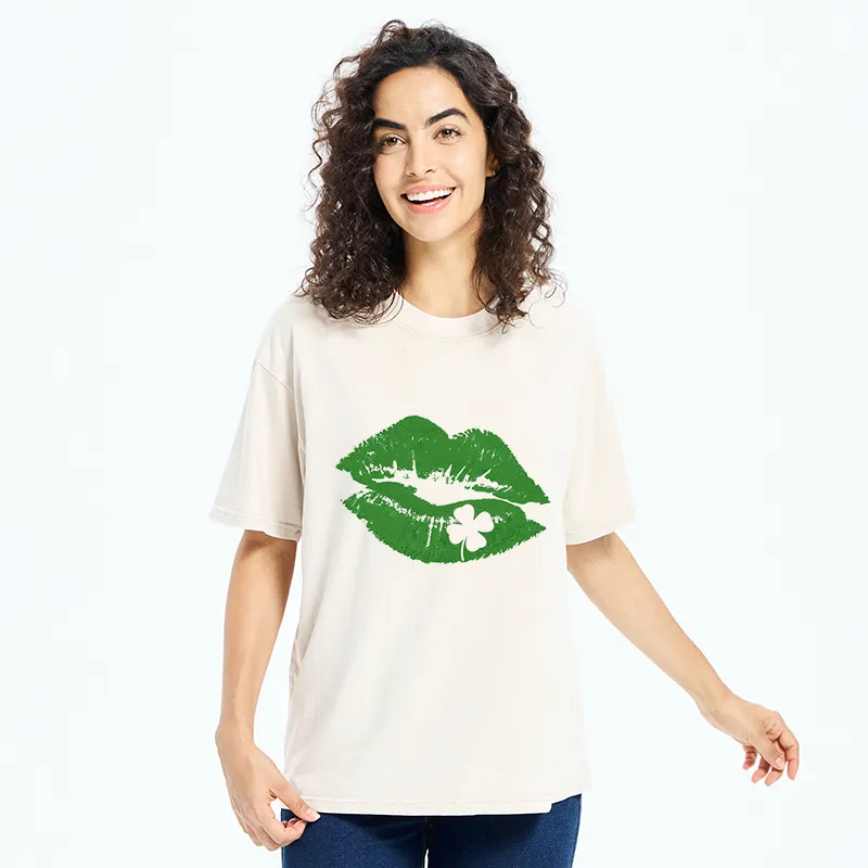 Tokyo-Tiger Lucky Kiss Washed T-Shirt